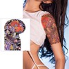 The FANTASY mqc22l Tattoo Stickers [Set of 3/A4] Nishiki Carp