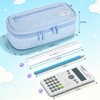 Double Layer Large Big Capacity Pencil Case Pouch Bag with