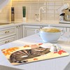 Fall Cats Dish Drying Mat for Kitchen Countertop 16x18 Autumn