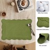 6 PC Quilted Placemats, 18"X13"Extra Large Cotton Placemats Set of