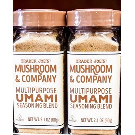 Trader Joe's 2 Pack Trader Joe's Umami Seasoning Blend Mushroom & Company Multipurpose 2.1 oz