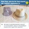 Comhats® Men’s Handmade Panama Hat, Sun Hat, Straw Hat, Fedora