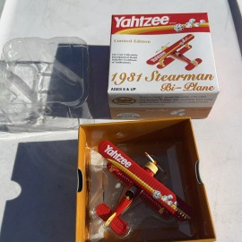 Gearbox Yahtzee Limited Edition 1931 Stearman Bi-plane Die Cast 1:54 Christmas Ornament