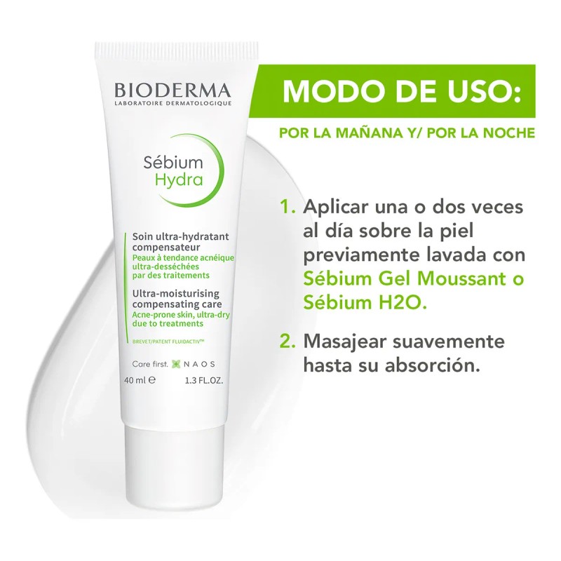 Bioderma Sébium Hydra Crema Hidratante Antiacné 40ml para Piel Mixta
