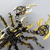 UpGLeuch Colourful 3D Metal Puzzle Scorpion for Adults, DIY 3D