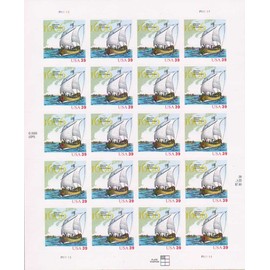 Samuel De Champlain Surveys Boat MINT NH US 39c Stamps 4073