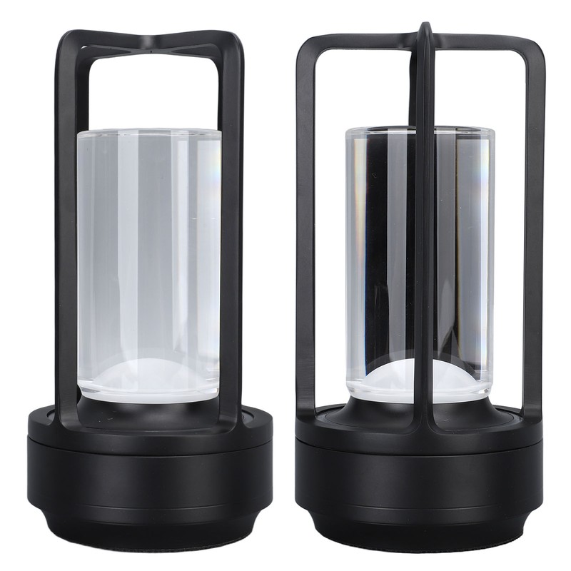 Cordless Table Lamp Crystal Lampshade 16 Color Temperatures Remote Control