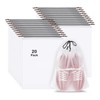20 PCS Travel Shoe Bag with Drawstring Rope - Transparent