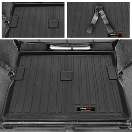 Jdeymat Custom All Weather TPE Cargo Mats Trunk Liner for 1997-2006 Jeep Wrangler TJ/LJ Accessories (for 1997-2006 Jeep Wrangler TJ/LJ Cargo Mats)