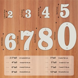 6 Inch White Metal Letters, Modern Metal House Address Letters and Numbers for Outside Signs, Outdoor Mailbox Numbers, for Door, Apartment, Office, Home Use(Number 5)