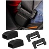 シシートベルトカバー 安全バックルプラグプロテクター などの車種に適用 シートベルト用品 シリコン ブラック 傷防止 異音防止 洗える 自動車部品に適しています