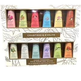 Crabtree  Evelyn- Paquete de 12 productos para terapia de manos (0,9 oz cada uno) Nantucket, Summer Hill y más                                        