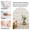 Sevalo Floral Peel and Stick Wallpaper Wildflower Boho Nursery17.3”×78.7”
