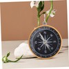WOONEKY Portable Keychain Compass Aluminum Alloy Hiking Travel Compass with
