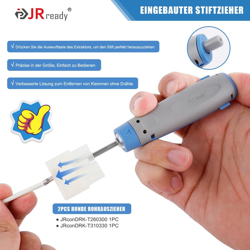 JRready JRconDRK21A10-02 Pin Tool Kit Release Tool with Protective Case