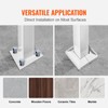 VEVOR Handrail for Outdoor Steps, 2-3 Steps White Arch#1, Adjustable
