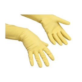 vileda Safegrip 101331 101196 Gloves 8 M Yellow Natural Latex