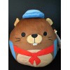 Jazwares/Squishmallows Squishmallow 8" Chip Beaver School Backpack w/beaded "I SQUISH"