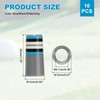 YELARXI Golf Iron Ferrules 4Pack Blue/Black/White/Gray for Golf Club