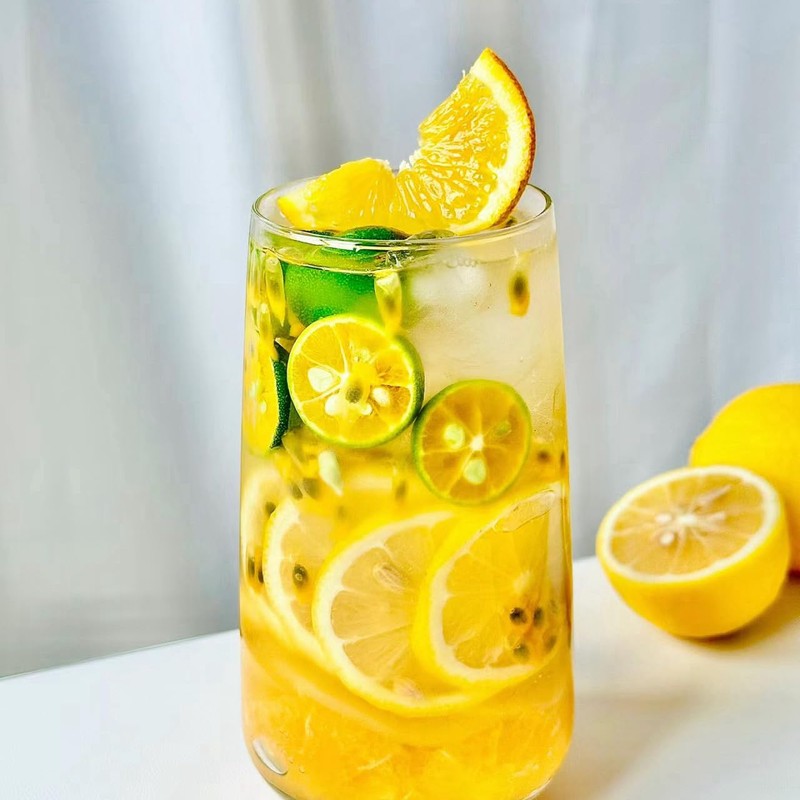Passion Fruit Kumquat Lemon Tea, Flower And Fruit Tea Can