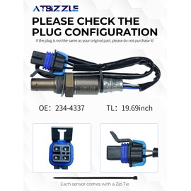 ATBIZZLE O2 Oxygen Sensor 234-4461 Downstream Fit for Honda Accord Crosstour Crosstour Odyssey Pilot Ridgeline 3.5L, Acura MDX RL TL TSX 3.2L 3.7L 2007 2008 2009 2010 2011 2012 2013 2014, 2Pcs