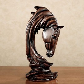 Touch of Class Horse Solitude Sculpture Brown