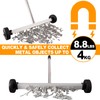 Toolwiz 17" Rolling Magnetic Sweeper 8.8lbs, with 16 lbs Telescopic