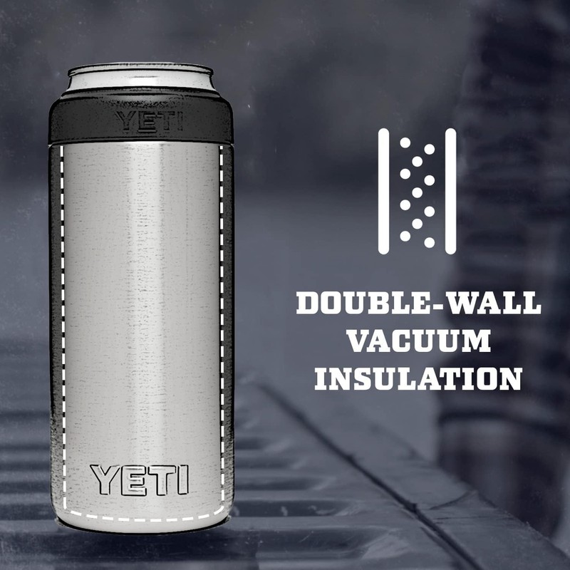 YETI Rambler Colster Slim, Stainless Steel, Can Insulator, Seafoam, 250ml