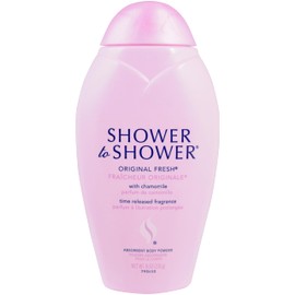 Shower to Shower Original Fresh Body Powder with Chamomile for Men & Women, Talc Free, Sweat Absorbing, Prevents Chafing & Odor, 8 OZ - Pack of 3