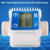 1pc K24 Turbine Digital Diesel Oil Fuel Flow Meter Gauge