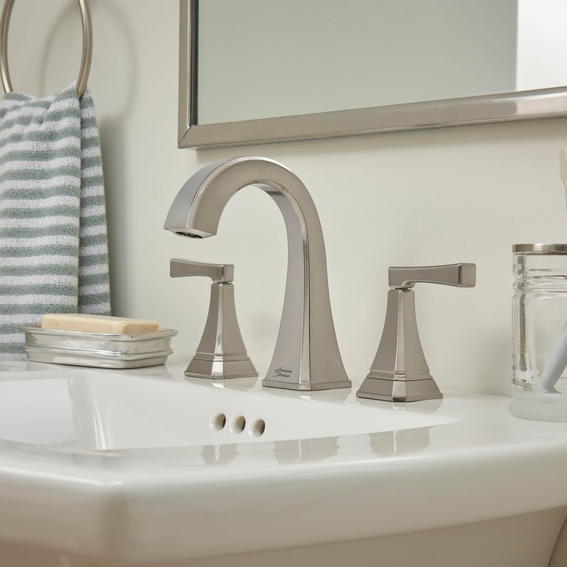 AMERICAN STANDARD 7612807.278 Crawford 8-inch Widespread Bathroom Faucet, Legacy Bronze