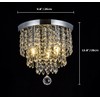 Surpars House Ceiling Light, Mini Chandelier, Silver Crystal Ceiling Lighting