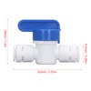 10Pcs Inline Ball Valve Quick Connect Fitting Accessory 1/4 Inch