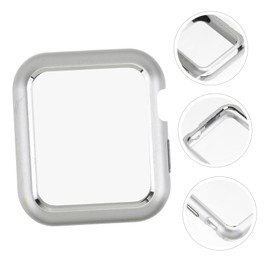 jojofuny Watch Case Magnetic Adsorption Protective Metal Frame Cover for Series 1 2 3 Silver 38mm