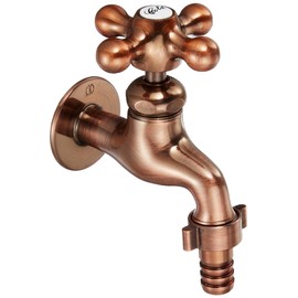 Kakudai 7030FBP-13 Horizontal Faucet with Color Coupling, Bronze