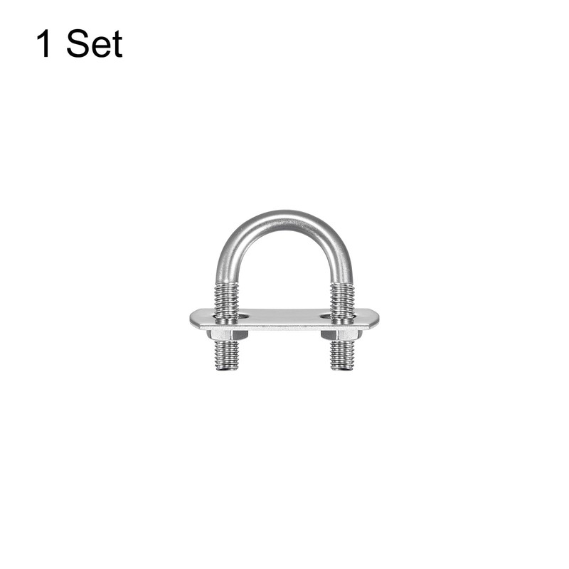 sourcing map Round U Bolts M6 U-Bolt 20 mm x