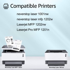 greencycle W1143A W1143AD Compatible Toner Cartridge Replacement for HP 143A Black Toner Reload Kit 143AD Use for Laser Neverstop 1001nw Printer MFP 1202w 1202nw 1201n Ink Cartridge (4Pack)