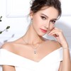 Gkaopi 3 Piece Cubic Zirconia Jewellery Set Women's Twist Necklace