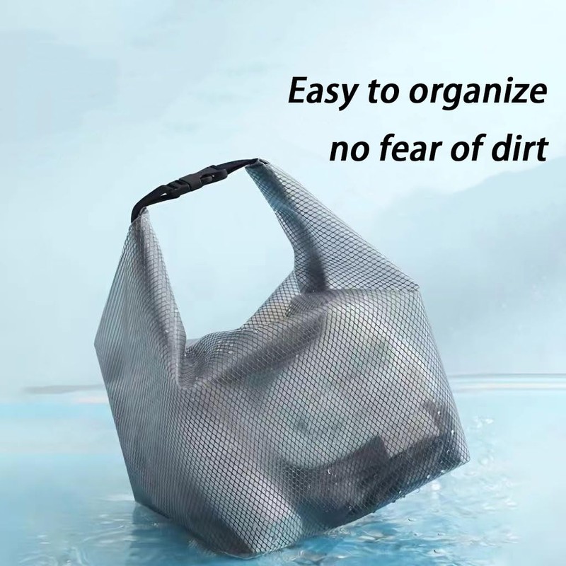 1 x Transparent Toiletry Bag with Carry Handle Transparent Waterproof