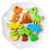 Dinosaur Cookie Cutters with Matching Cookie Stencils -Set of 16-8Pcs