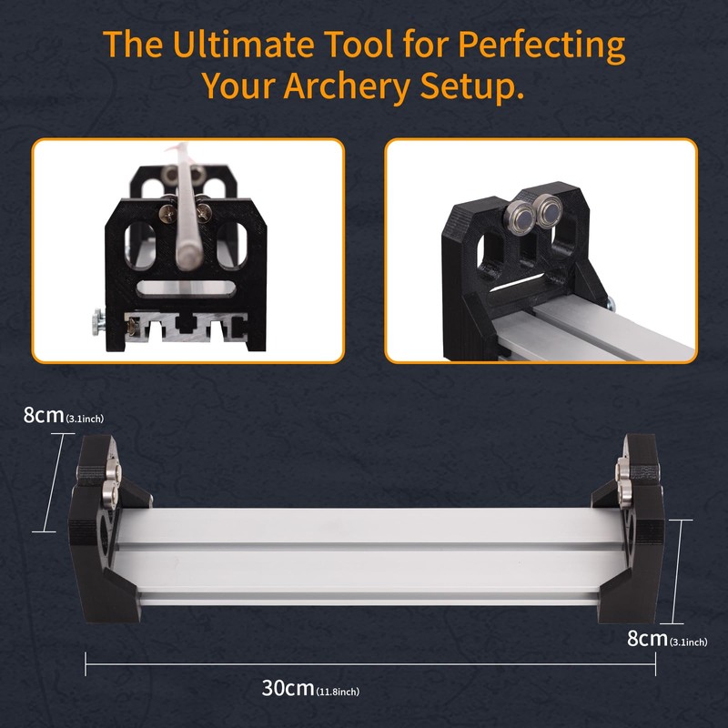 SPG Archery Arrow Spinner Spin Tester, Arrow Roller Straightness Squaring