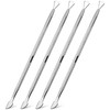 4 Pack Stainless Triangle Gel Nail Polish Remover ，Nail Cuticle