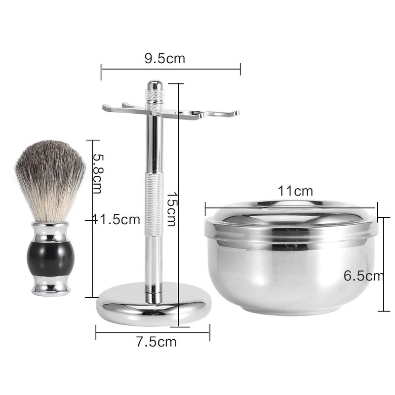 Shaving Set, Luxury Men's Gift Set: Pure Badger Hair Shaving