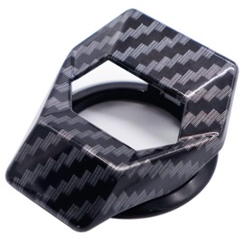 Car Engine Start Stop Push Button Switch Cover Sticker Protection Carbon Fiber Universal Auto Accessories Decorative Interior