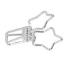 100Pcs Star Binder Clips Hollow Out Cartoon Style Strong Clamping