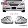 Cahuczlhoz Left+Right Clear Front Bumper Fog Light Lamp for Lexus