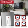 Heidemann 70823 HX Square Wireless Bell Complete Set