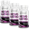 Nowek Resveratrol 60 Cápsulas Suplemento Alimenticio Ingredientes Naturales 3 Frascos