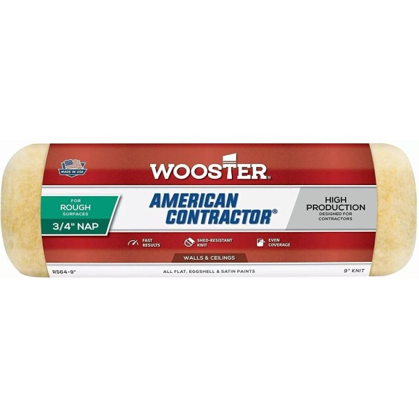 Wooster Brush R564 9 inch American Contractor 3/4 inch Nap