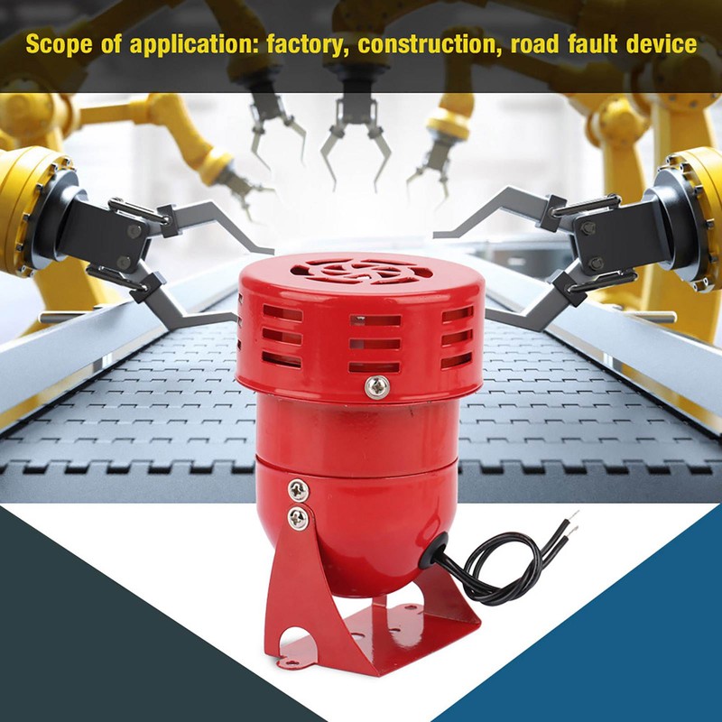 120DB Red Mini Metal Motor Alarm Industrial Sound Electrical Guard